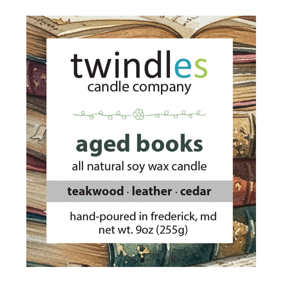 Aged Books 9oz Candle