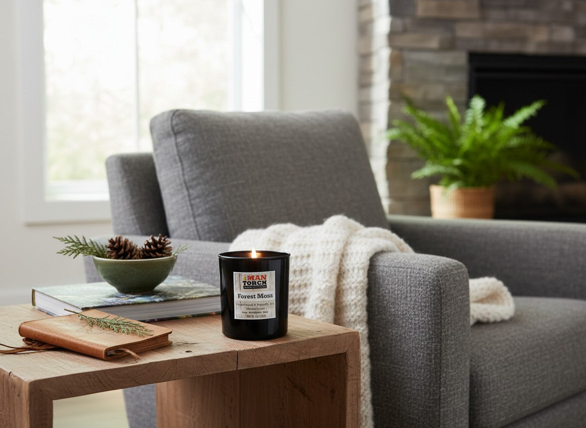 Forest Moss Mantorch Soy Candle