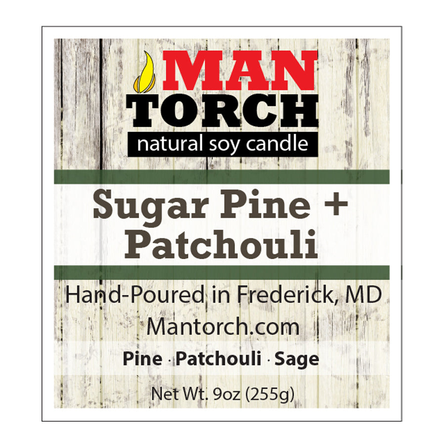Sugar Pine + Patchouli 9oz Candle