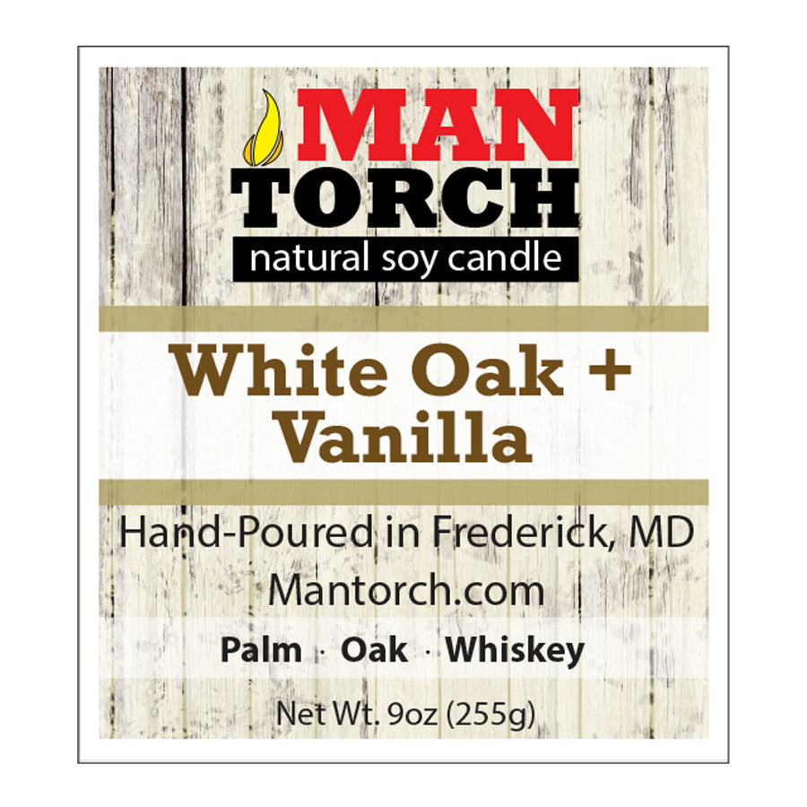 White Oak & Vanilla Soy Candle