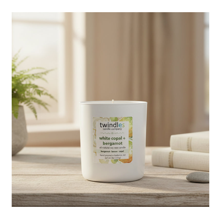 White Copal & Bergamot Soy Candle