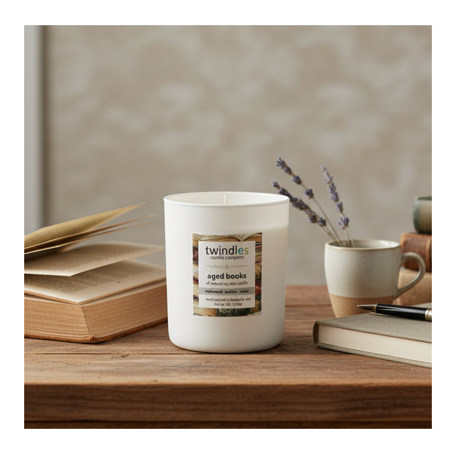 Aged Books Soy Candle