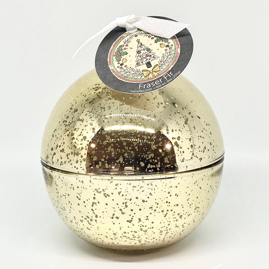 Gold Bulb Candle - Fraser Fir