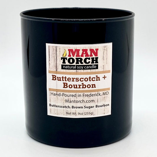 Butterscotch + Bourbon Soy Candle | 9 oz | Limited Old Glass