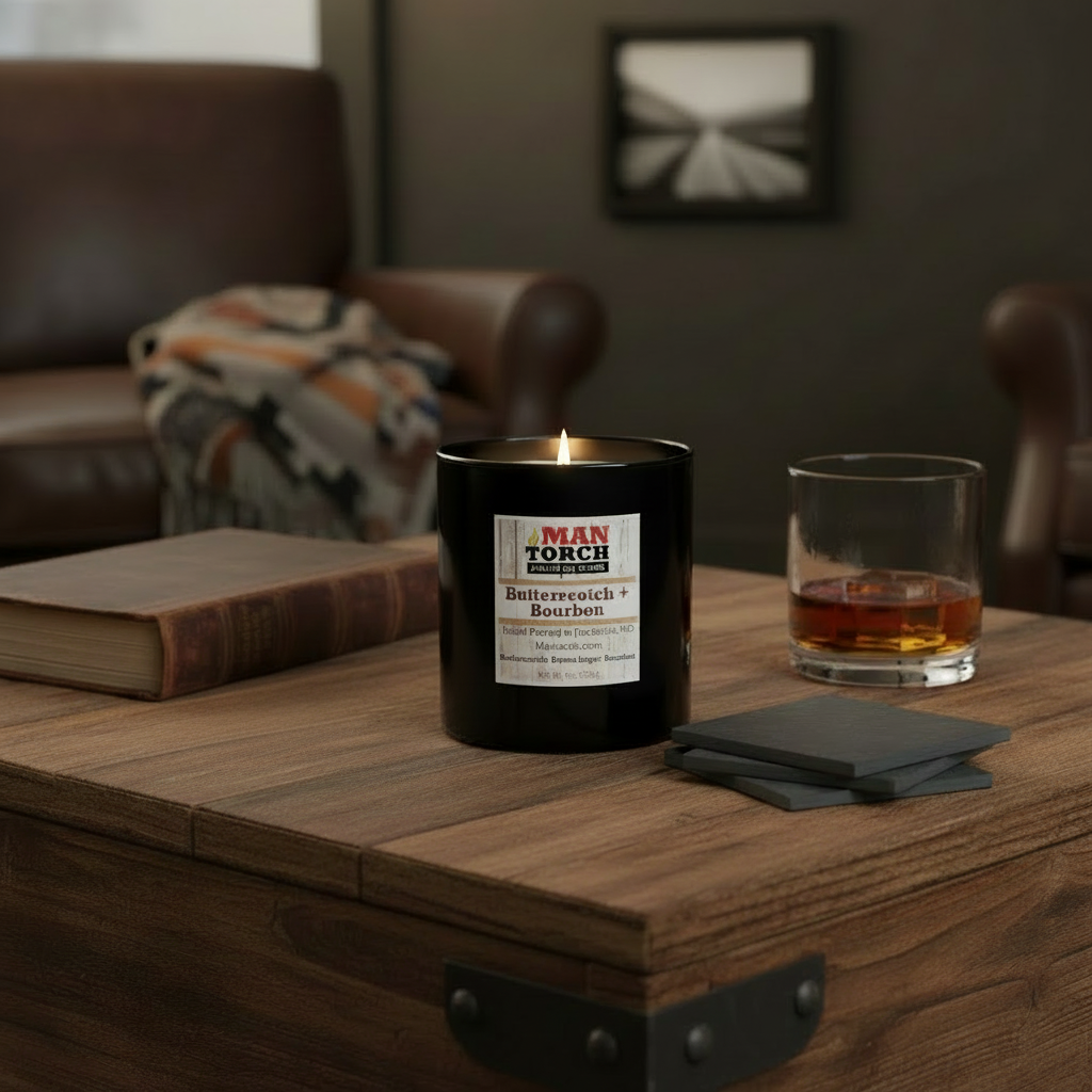 Butterscotch + Bourbon Soy Candle | 9 oz | Limited Old Glass