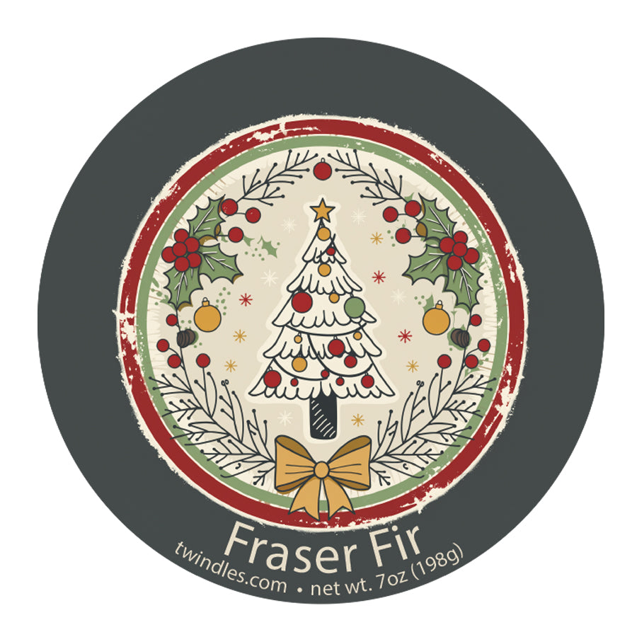 Gold Bulb Candle - Fraser Fir