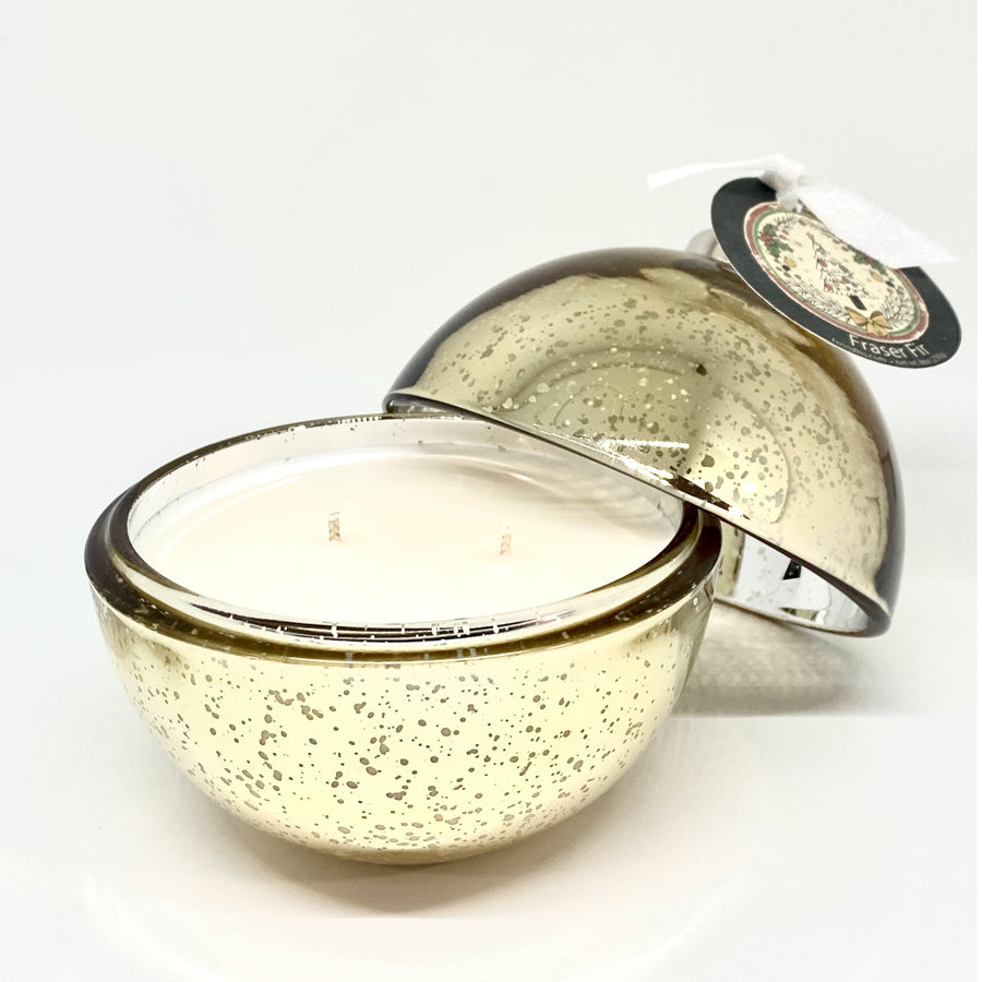 Gold Bulb Candle - Fraser Fir