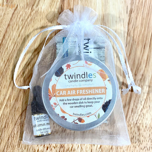 Car Air Freshener Tin with 1oz Luxury Fragrance Oil