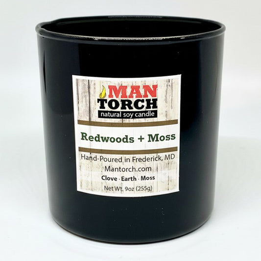 Redwood & Moss Mantorch Soy Candle
