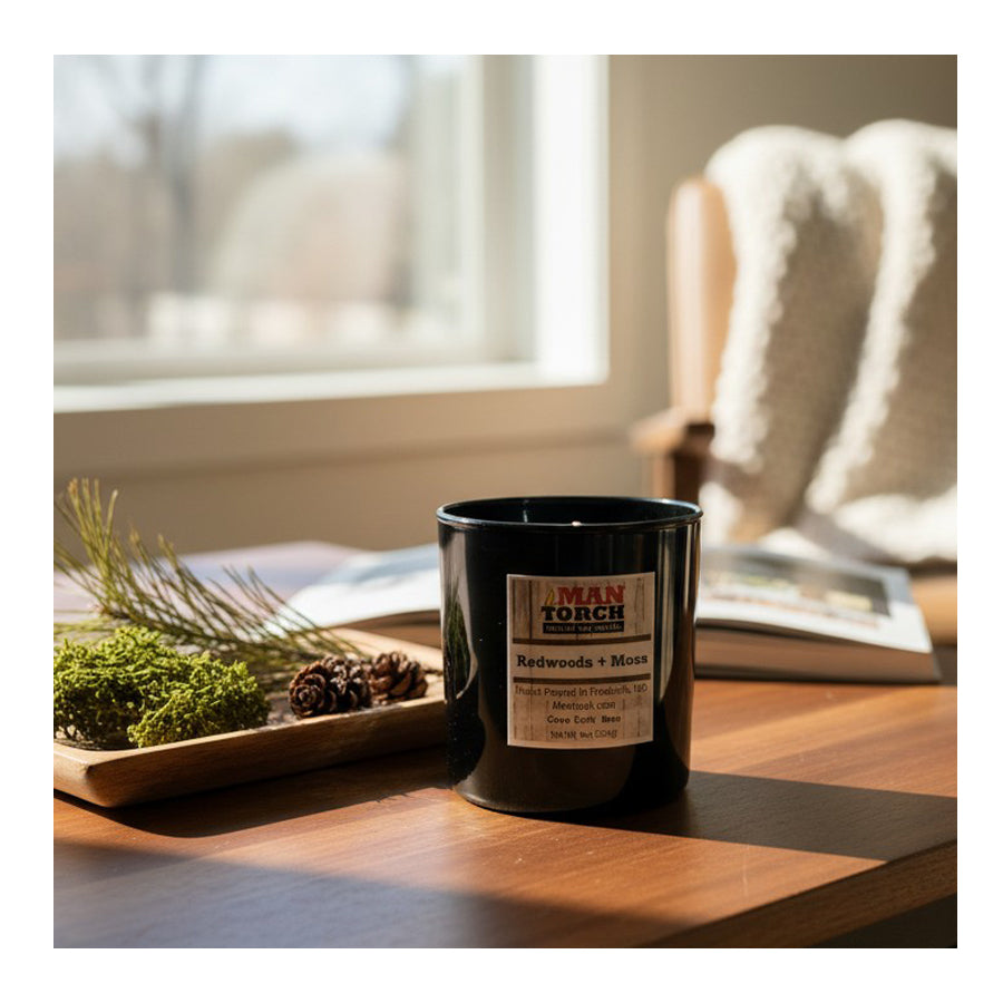 Redwood & Moss Mantorch Soy Candle