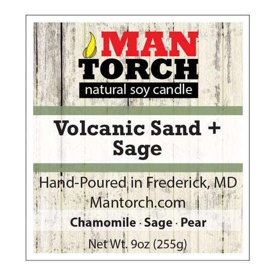 Volcanic Sand + Sage 9oz Candle