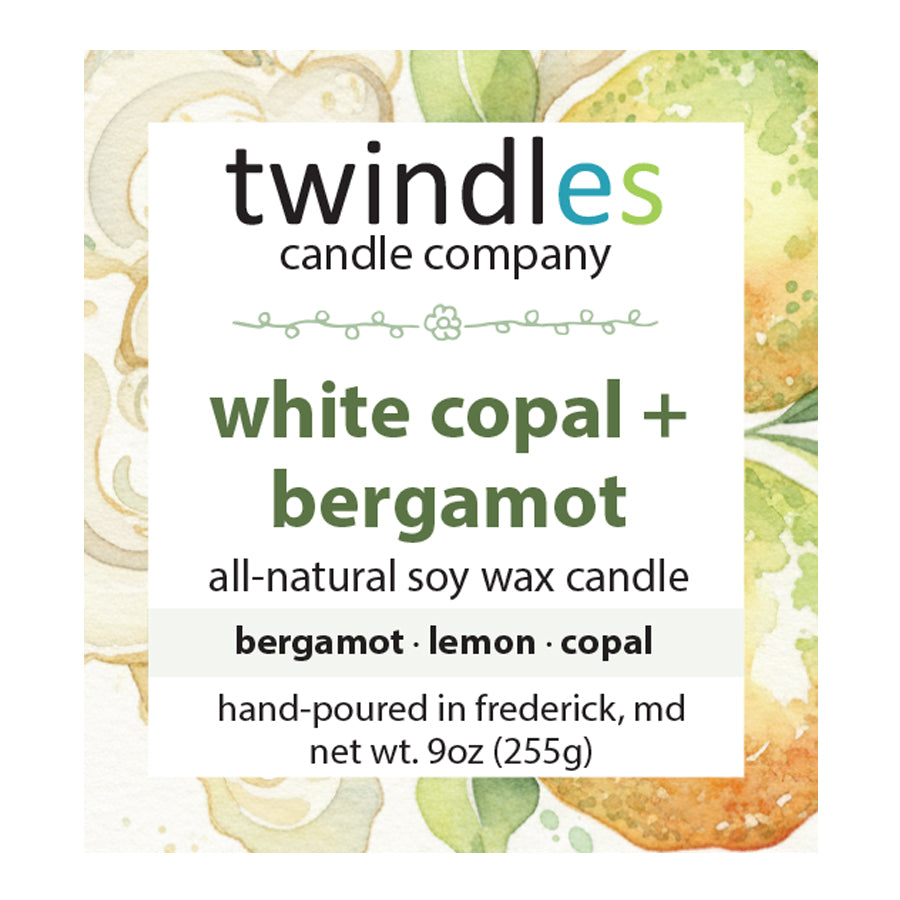 White Copal + Bergamot 9oz Candle