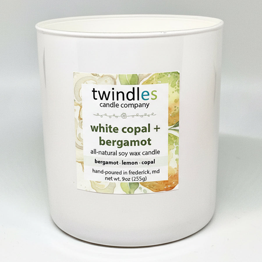 White Copal & Bergamot Soy Candle